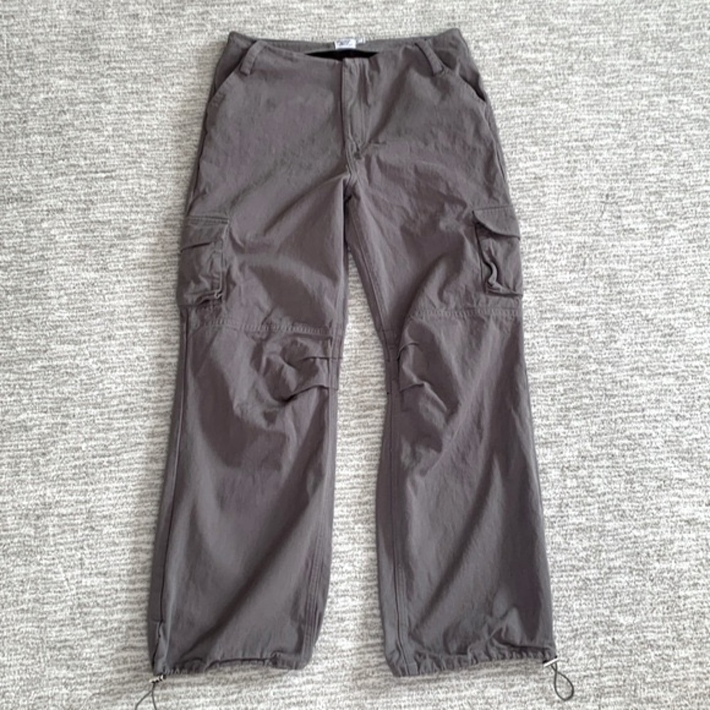 Princess Polly Baggy Cargo Pants Womens Size 8 Wileman Wide Leg Cinch Hem Y2K - Picture 13 of 15